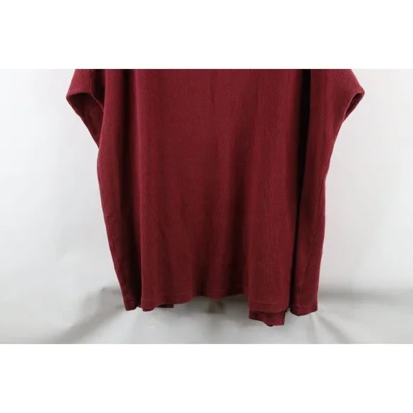 Vtg 90s Woolrich Mens 4XL Faded Striped Thermal Ribbed Knit Long Sleeve T-Shirt - Picture 10 of 10